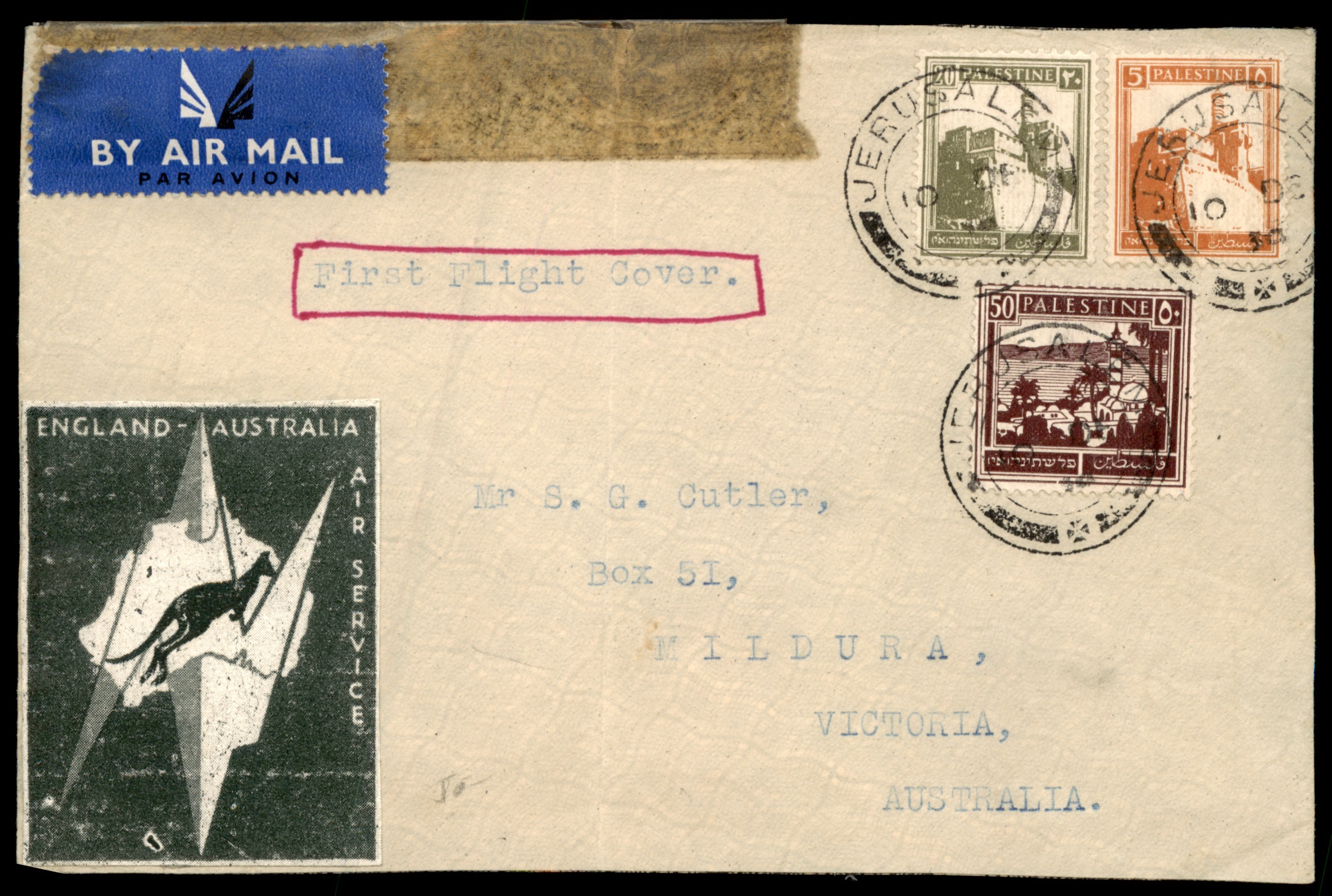 Lot 229 - British Palestine 1918 - 1948 Postal History & Covers - ISRASTAMPS Auction 13 Lot 229 - British Palestine 1918 - 1948 Postal History & Covers - ISRASTAMPS Auction 13