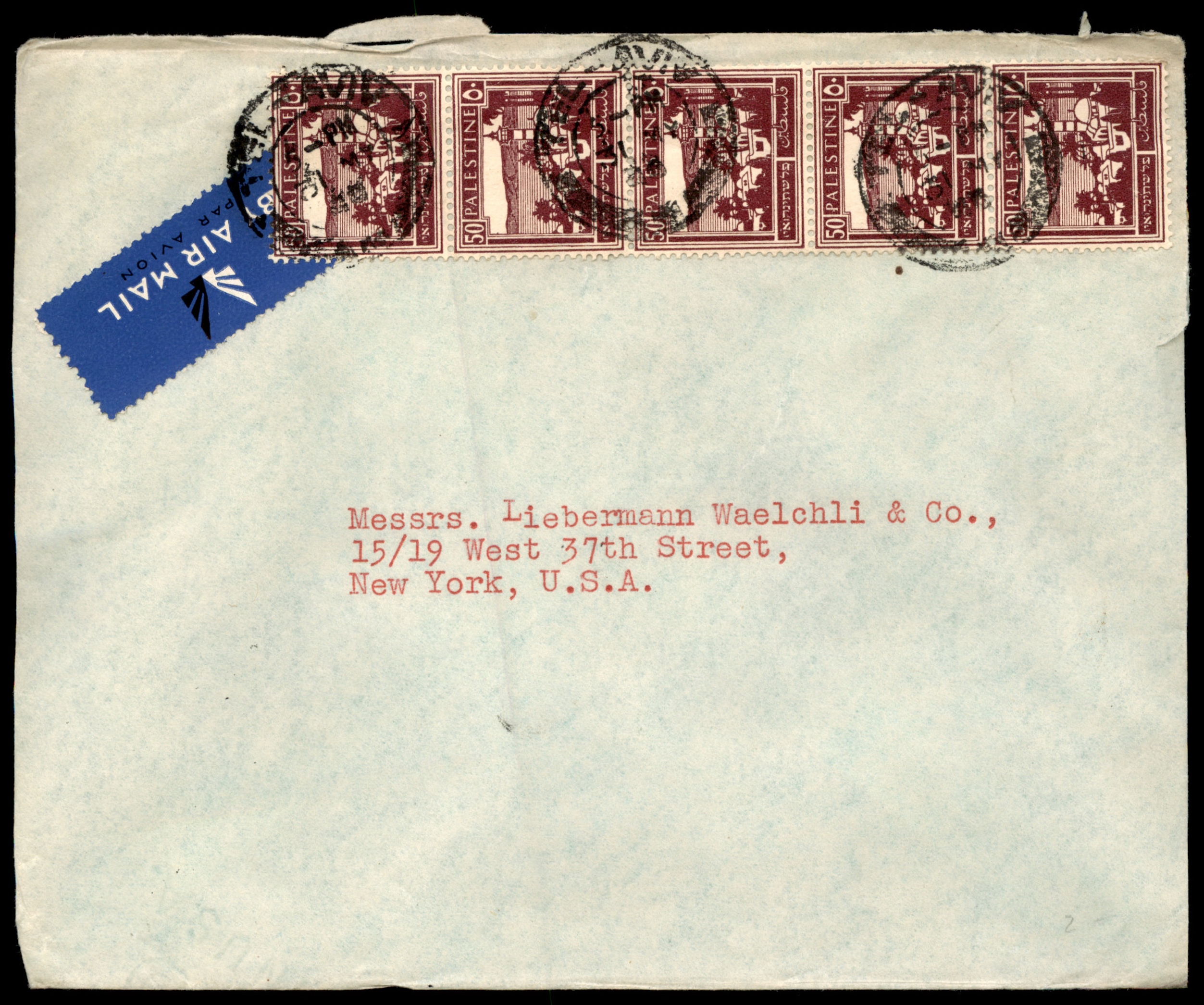 Lot 230 - British Palestine 1918 - 1948 Postal History & Covers - ISRASTAMPS Auction 13 Lot 230 - British Palestine 1918 - 1948 Postal History & Covers - ISRASTAMPS Auction 13