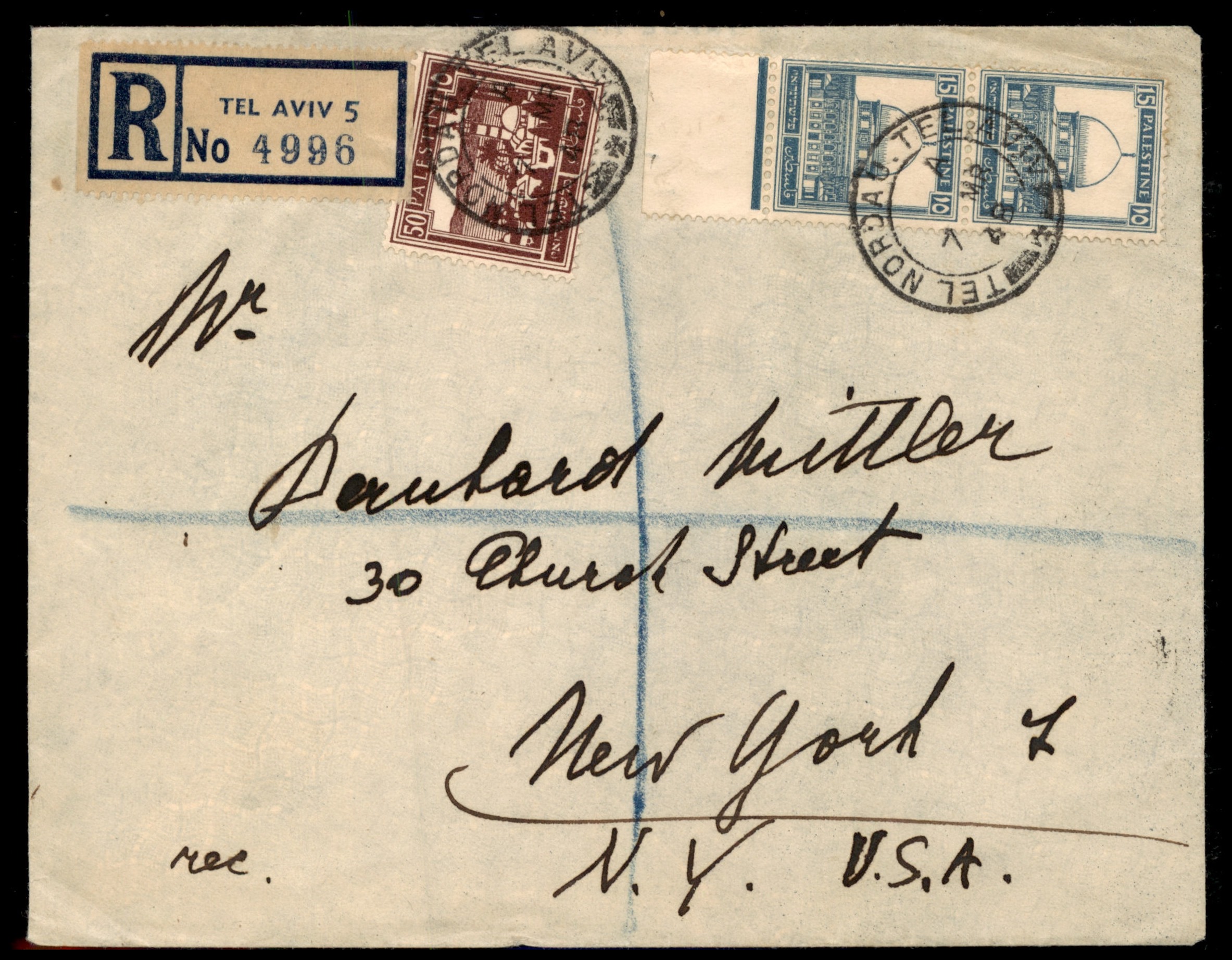 Lot 236 - British Palestine 1918 - 1948 Postal History & Covers - ISRASTAMPS Auction 13 Lot 236 - British Palestine 1918 - 1948 Postal History & Covers - ISRASTAMPS Auction 13