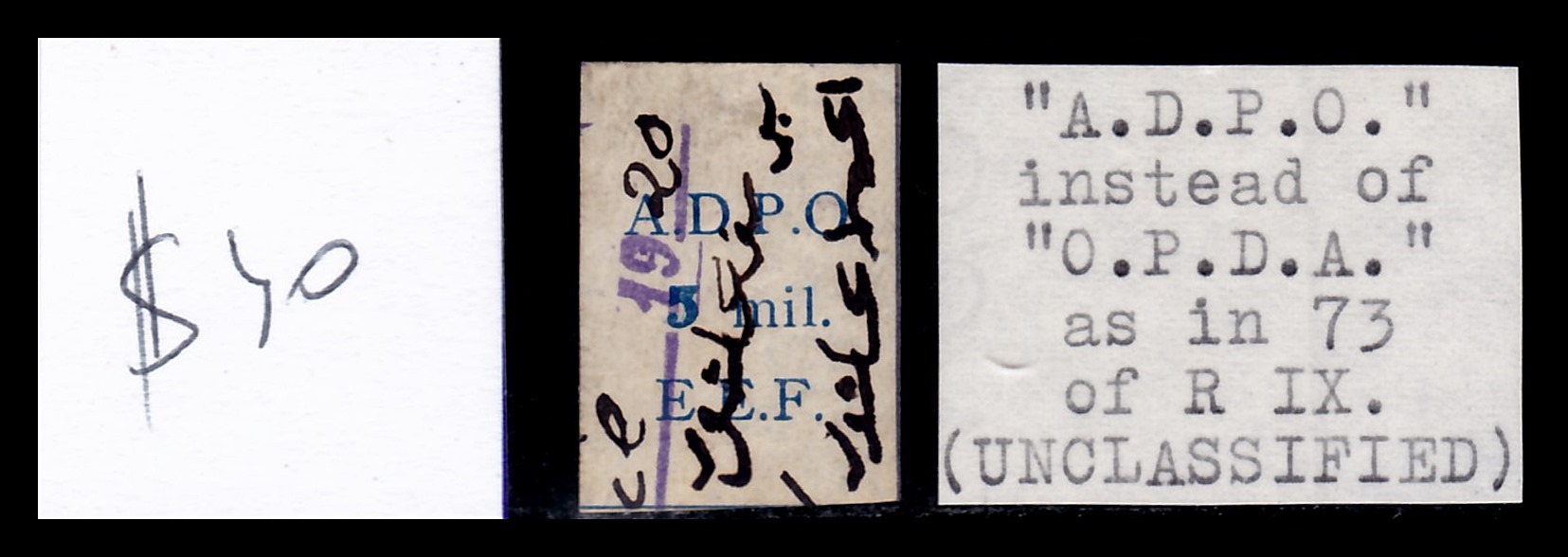 Lot 289 - British Palestine 1918 - 1948 Stamps and Varieties - ISRASTAMPS Auction 13 Lot 289 - British Palestine 1918 - 1948 Stamps and Varieties - ISRASTAMPS Auction 13