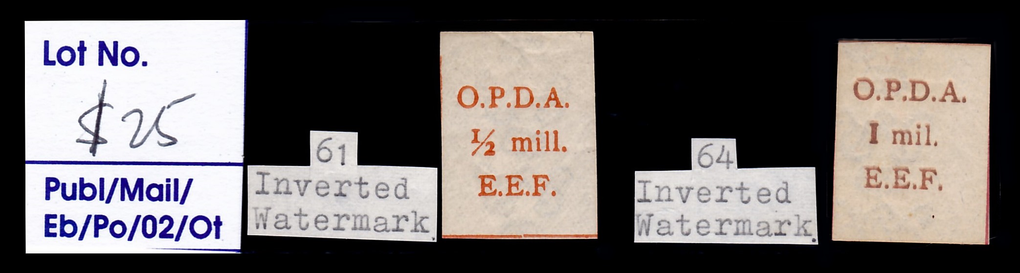 Lot 292 - British Palestine 1918 - 1948 Stamps and Varieties - ISRASTAMPS Auction 13 Lot 292 - British Palestine 1918 - 1948 Stamps and Varieties - ISRASTAMPS Auction 13