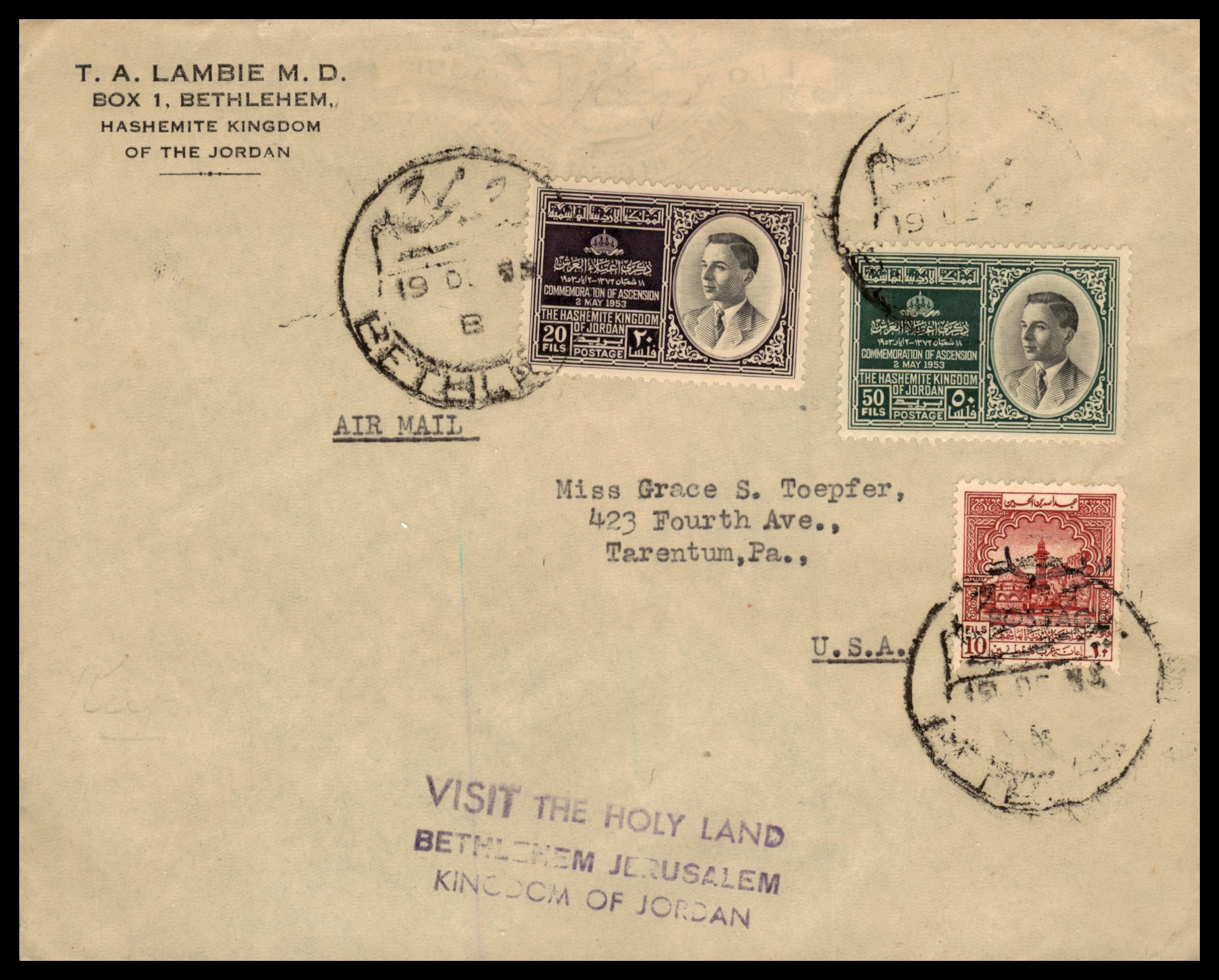 Lot 315 - Jordan Occupation of Palestine - ISRASTAMPS Auction 13 Lot 315 - Jordan Occupation of Palestine - ISRASTAMPS Auction 13