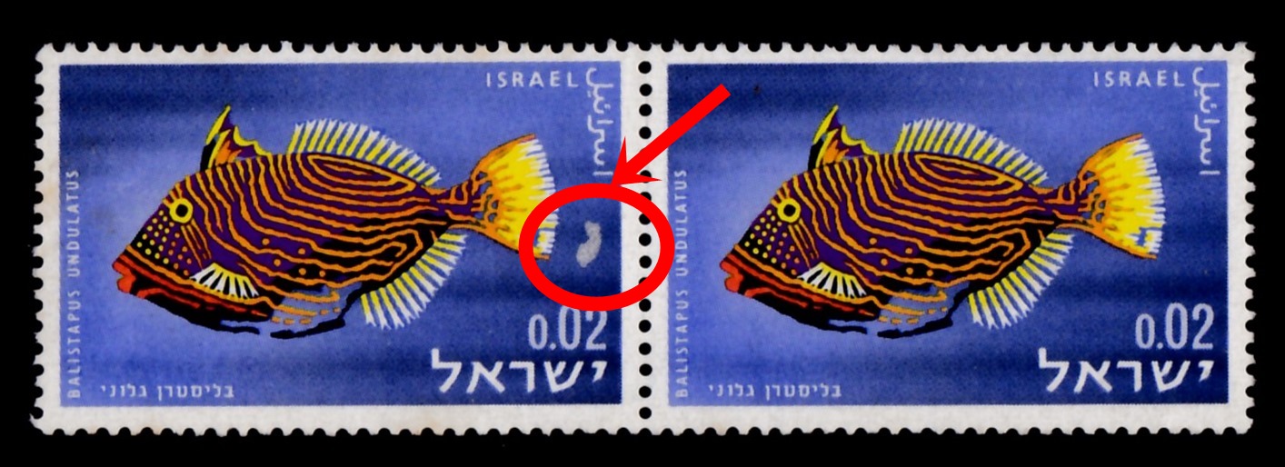 Lot 483 - Israel Stamps Errors & Varieties  -  ISRASTAMPS  Auction 13