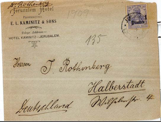 Lot 101 - Hotels During The Ottoman Period  -  King David Auctions King David Auctions Auction 165 