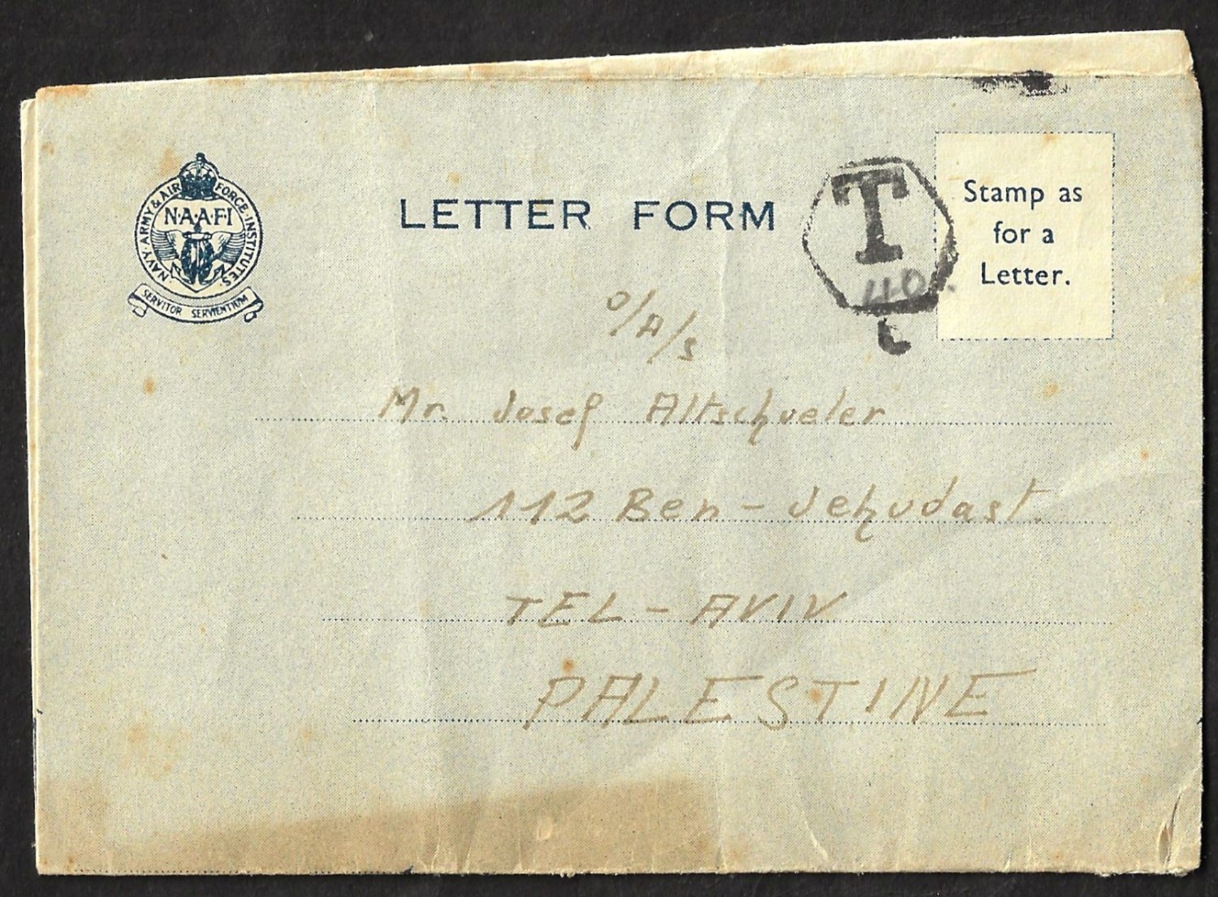 Lot 195 - Postal History in Eretz Israel - British Mandate - King David Auctions King David Auctions Auction 165 Lot 195 - Postal History in Eretz Israel - British Mandate - King David Auctions King David Auctions Auction 165
