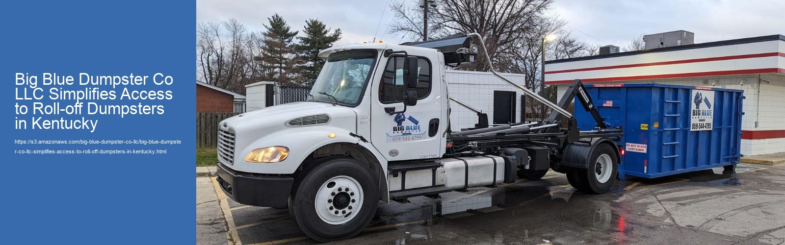 Big Blue Dumpster Co LLC Simplifies Dumpster Rentals in Kentucky  Big Blue Dumpster Co LLC Simplifies Dumpster Rentals in Kentucky