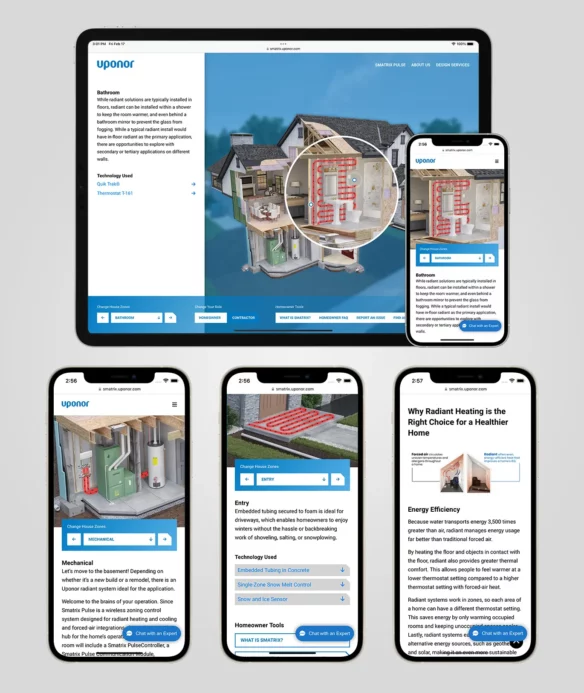 Uponor Smatrix Microsite Overview