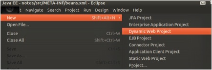 Create New Web Project