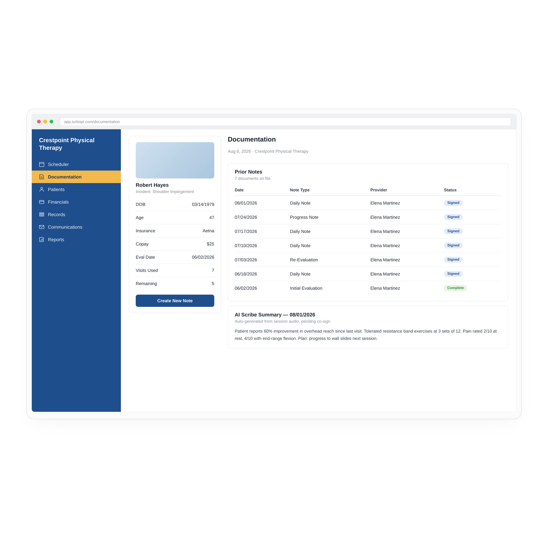 TurboPT for Chiropractic EMR Software