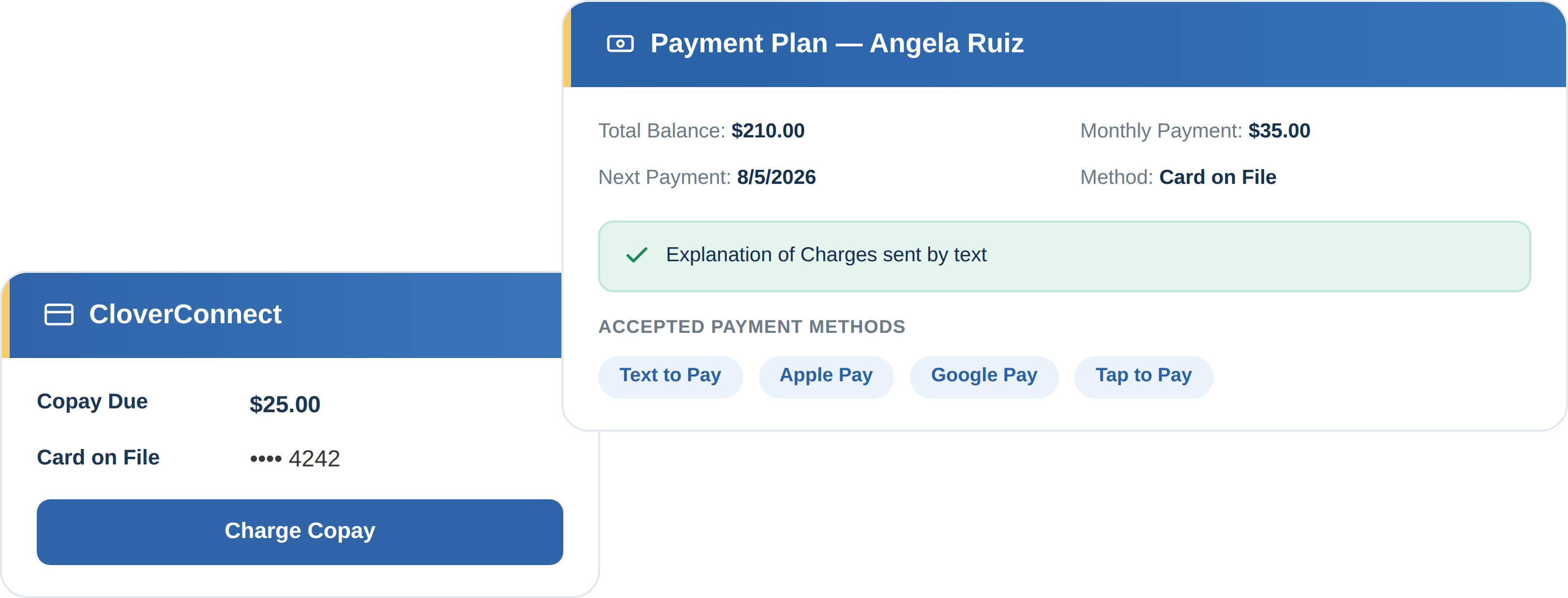 Patient payment processing in TurboPT