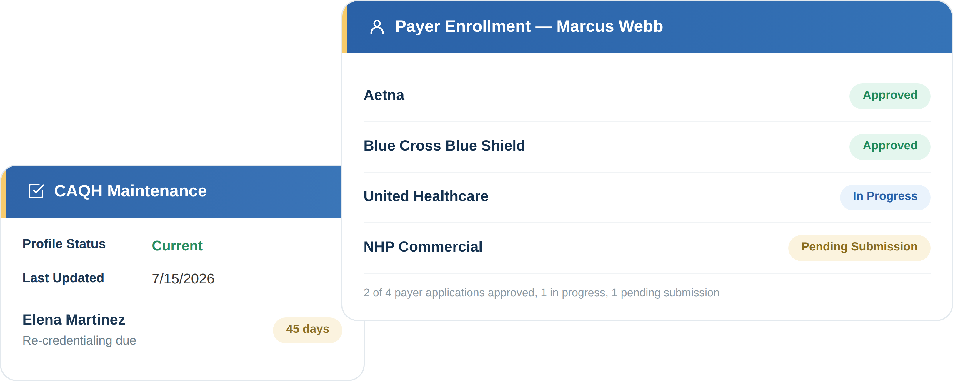 Provider Credentialing Services in TurboPT