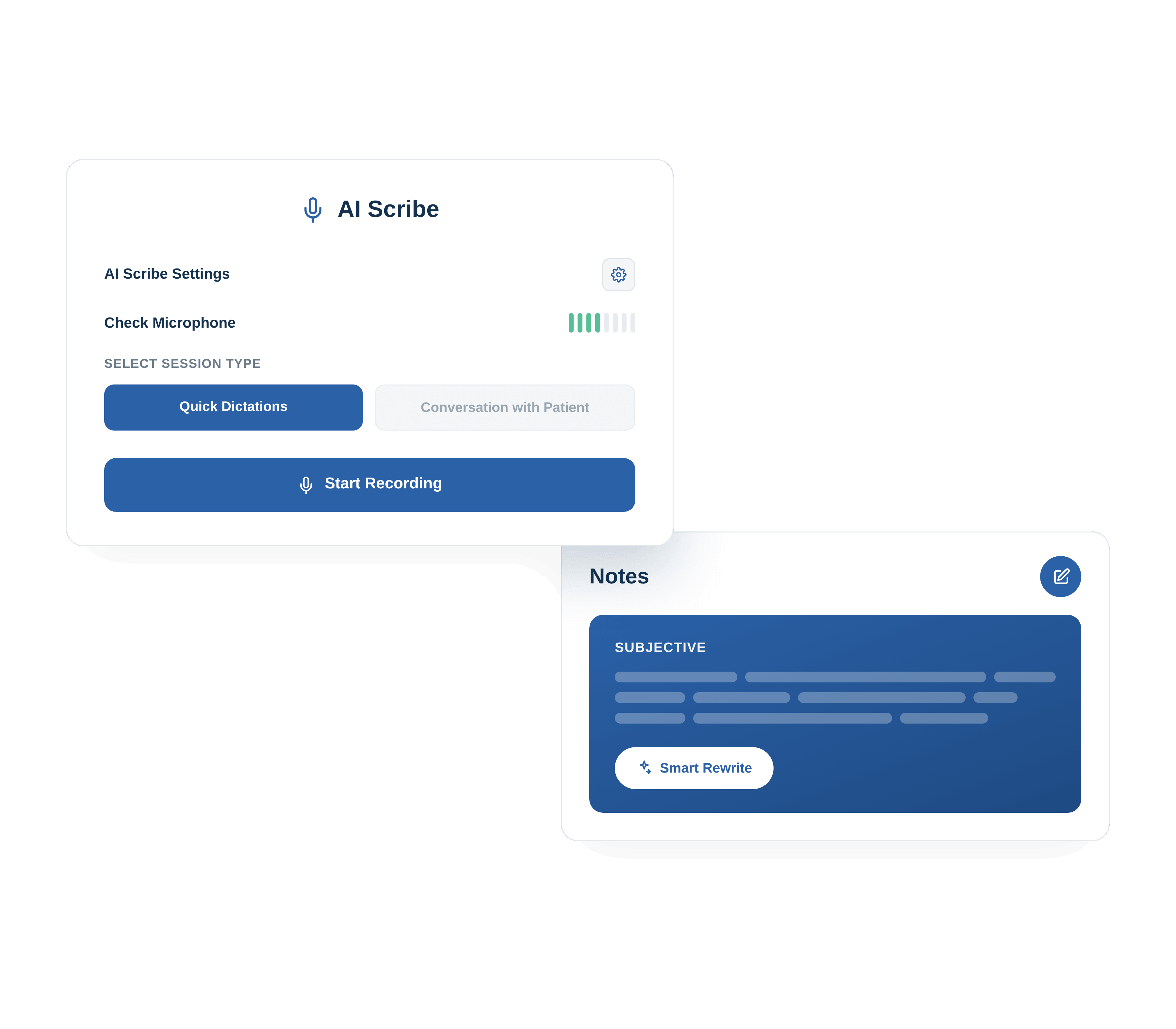 TurboPT AI Scribe drafting therapy documentation