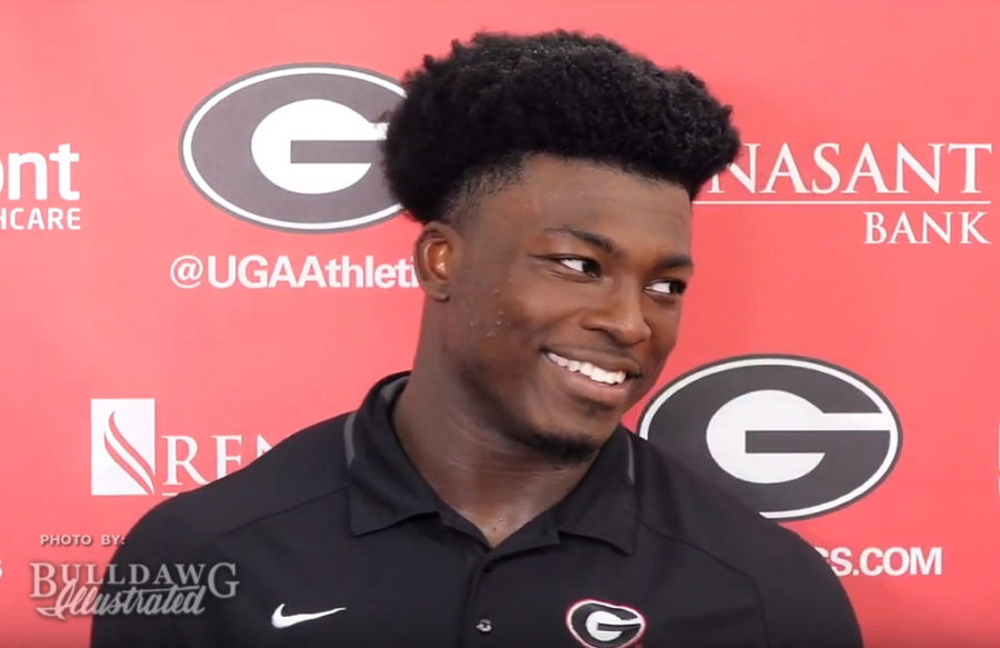 2019-08-08 UGA Fall Camp - Azeez Ojulari post-practice interview