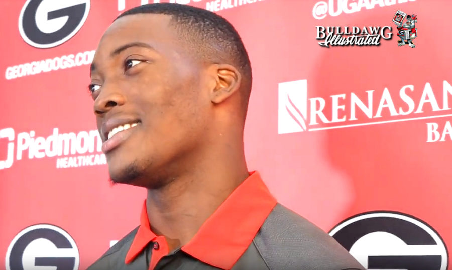 Quay Walker during Tuesday's post-practice player interviews, September 3, 2019.