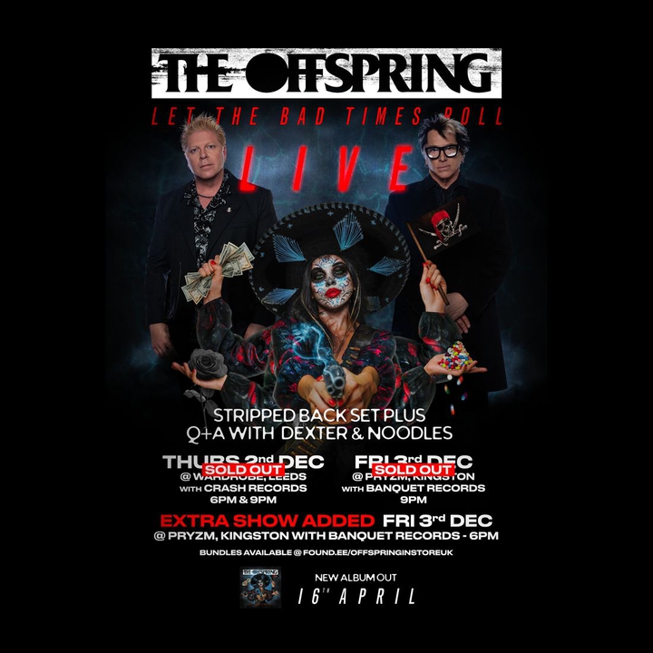 Bandsintown The Offspring Tickets Crash Records Leeds, Dec 02, 2021