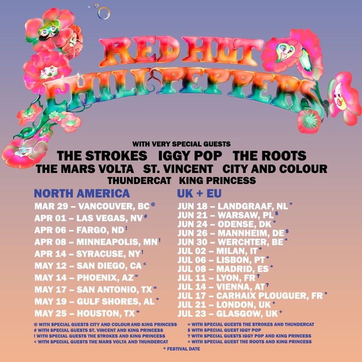 Billets pour Red Hot Chili Peppers Syracuse, JMA Wireless Dome 14 avril