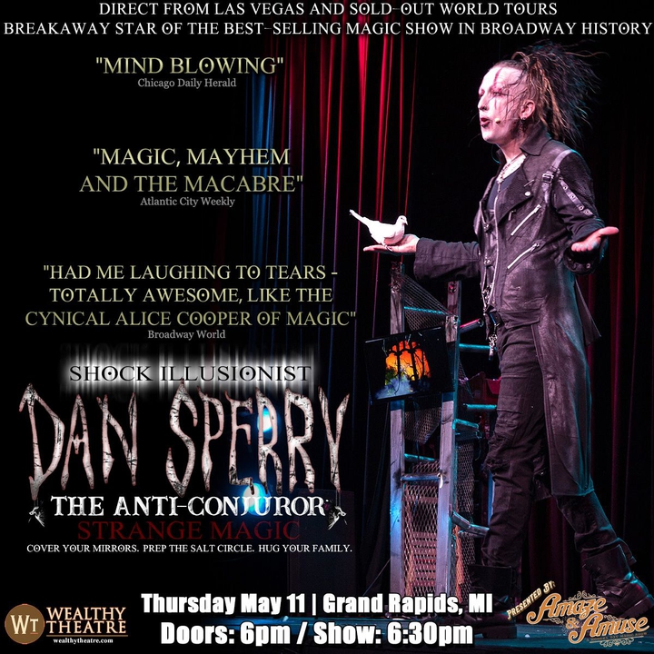 Shock Illusionist Dan Sperry AntiConjuror Grand Rapids Entradas