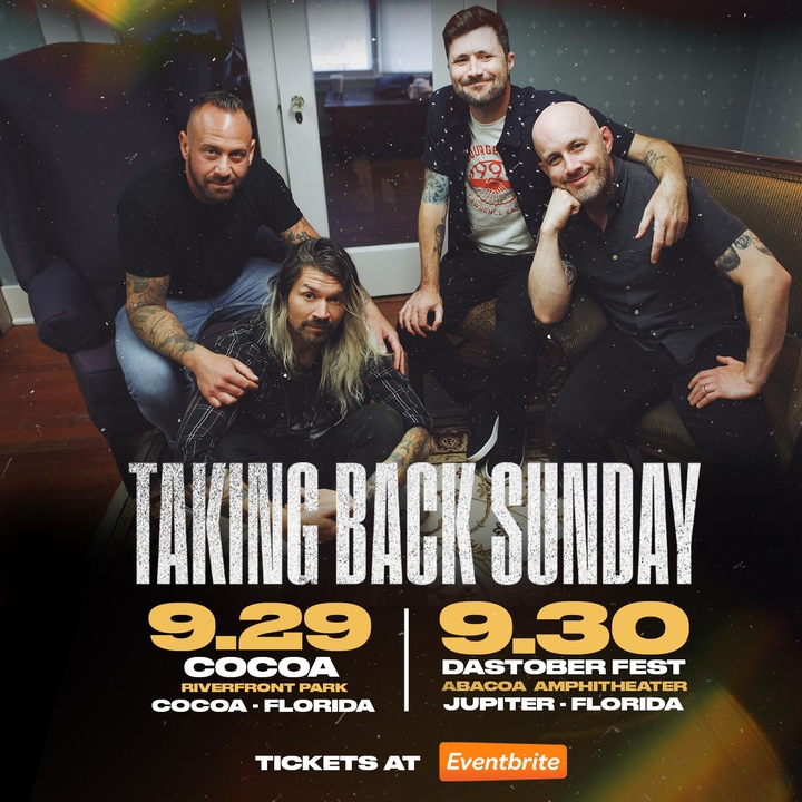 Taking Back Sunday Cocoa Tickets, Cocoa Riverfront Park Sep 29, 2023