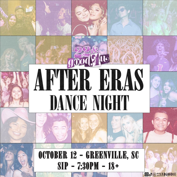 22 & good 4 u Greenville Entradas, SIP Whiskey & Wine Bar 12 de octubre