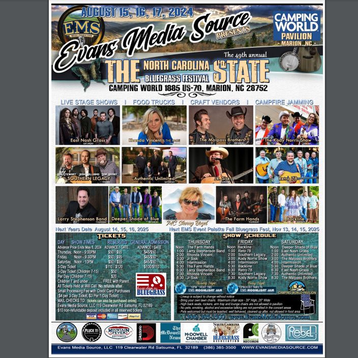 The Malpass Brothers Marion Tickets, Tom Johnson Camping Center A Gander RV Network Dealer Aug
