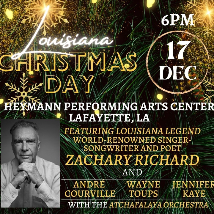 Zachary Richard Lafayette Entradas, Heymann Performing Arts Center 17