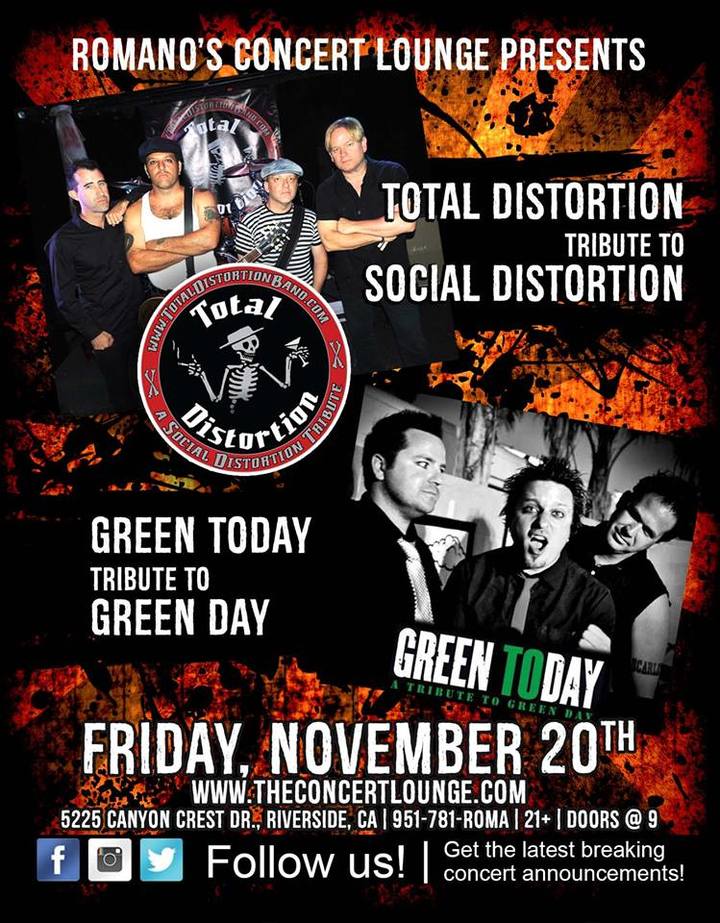 GREEN ToDAY - A tribute to Green Day @ Romano's Concert Lounge - Riverside, CA