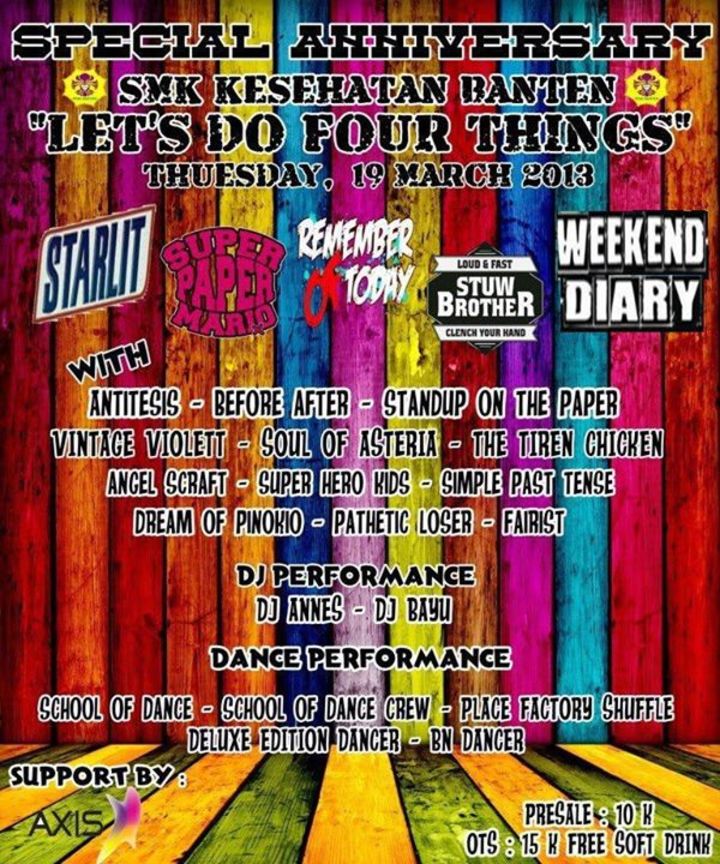 We'aRe Weekend Diary Tour Dates, Concert Tickets, & Live Streams