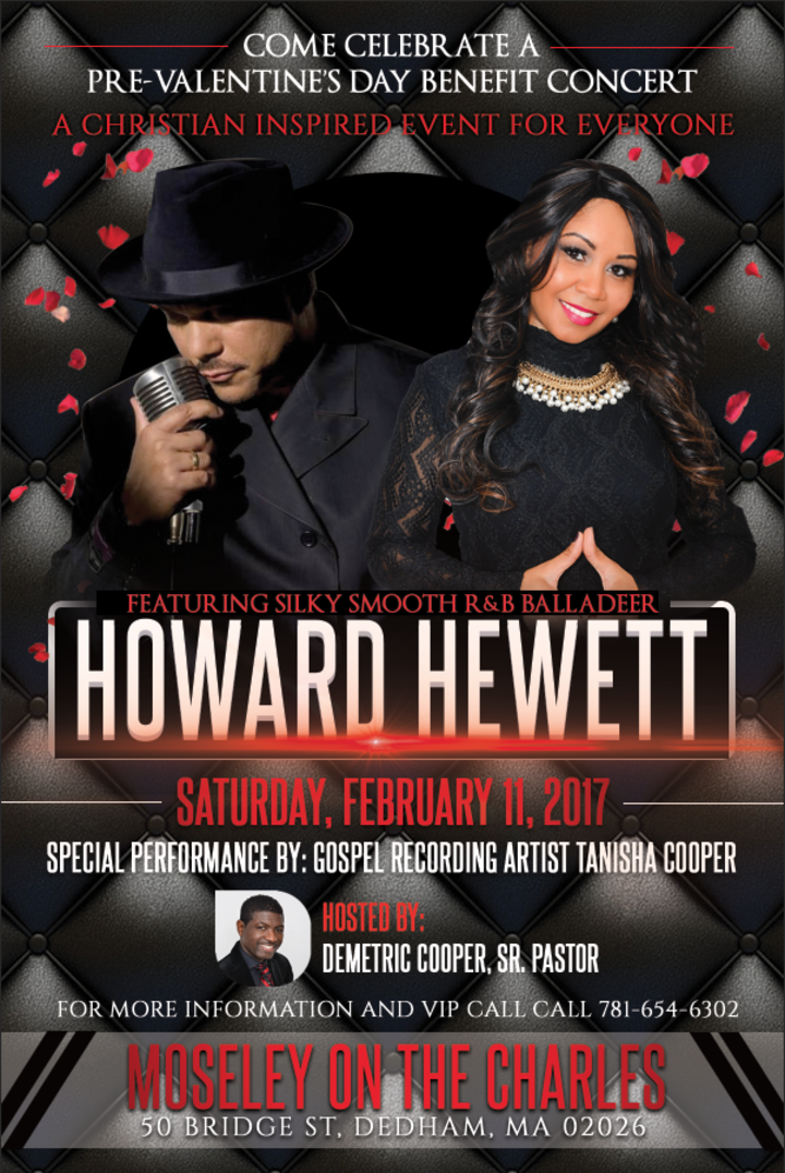 Howard Hewett Dedham Concert Tickets Howard Hewett Moseley's On the Charles Ballroom
