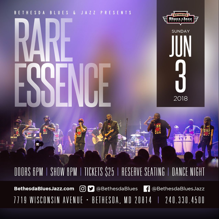 Bandsintown Rare Essence Tickets Bethesda Blues & Jazz Supper Club