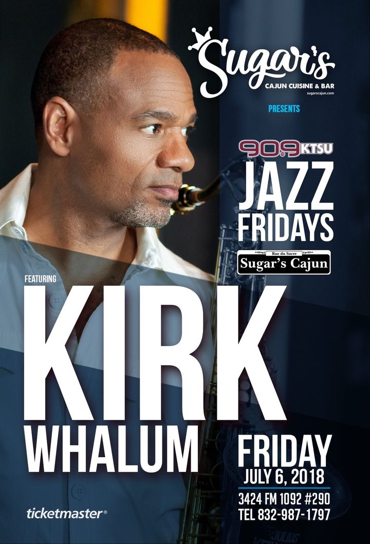 Bandsintown Kirk Whalum Tickets Sugar's Restaurant, {eventStartTime}