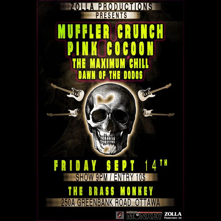 Bandsintown Pink Cocoon Karten The Brass Monkey, Ottawa ON, 14