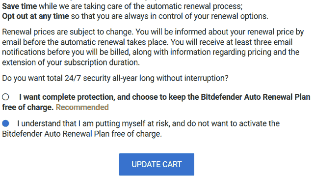 Disable Renew
