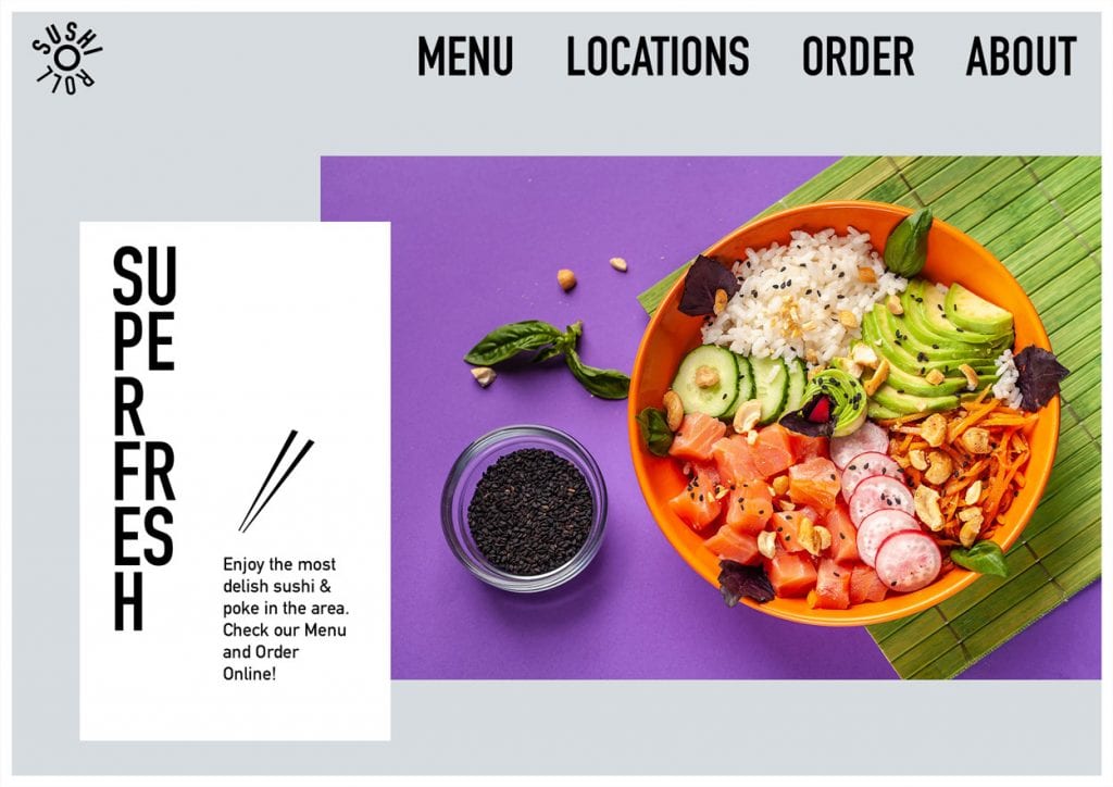 Restaurant website design with bizProWeb - Website Builder for Business