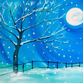 Snow tree big square