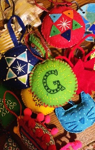 Hand Embroidered Felt Holiday Ornaments at Brooklyn Brainery