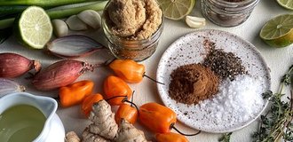 Jerk marinade ingredients listing