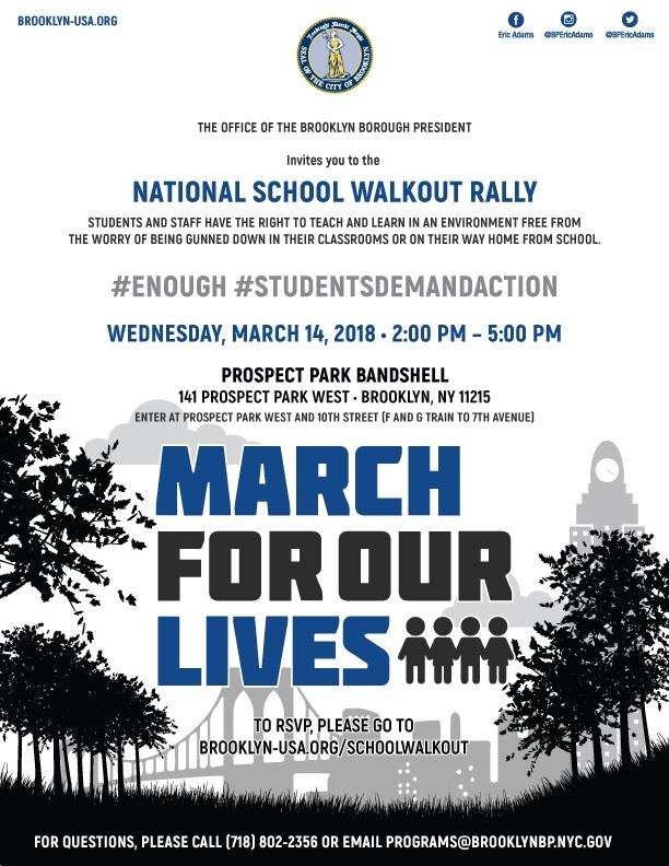 what you need to know the national school walkout bklyner national school walkout flyer