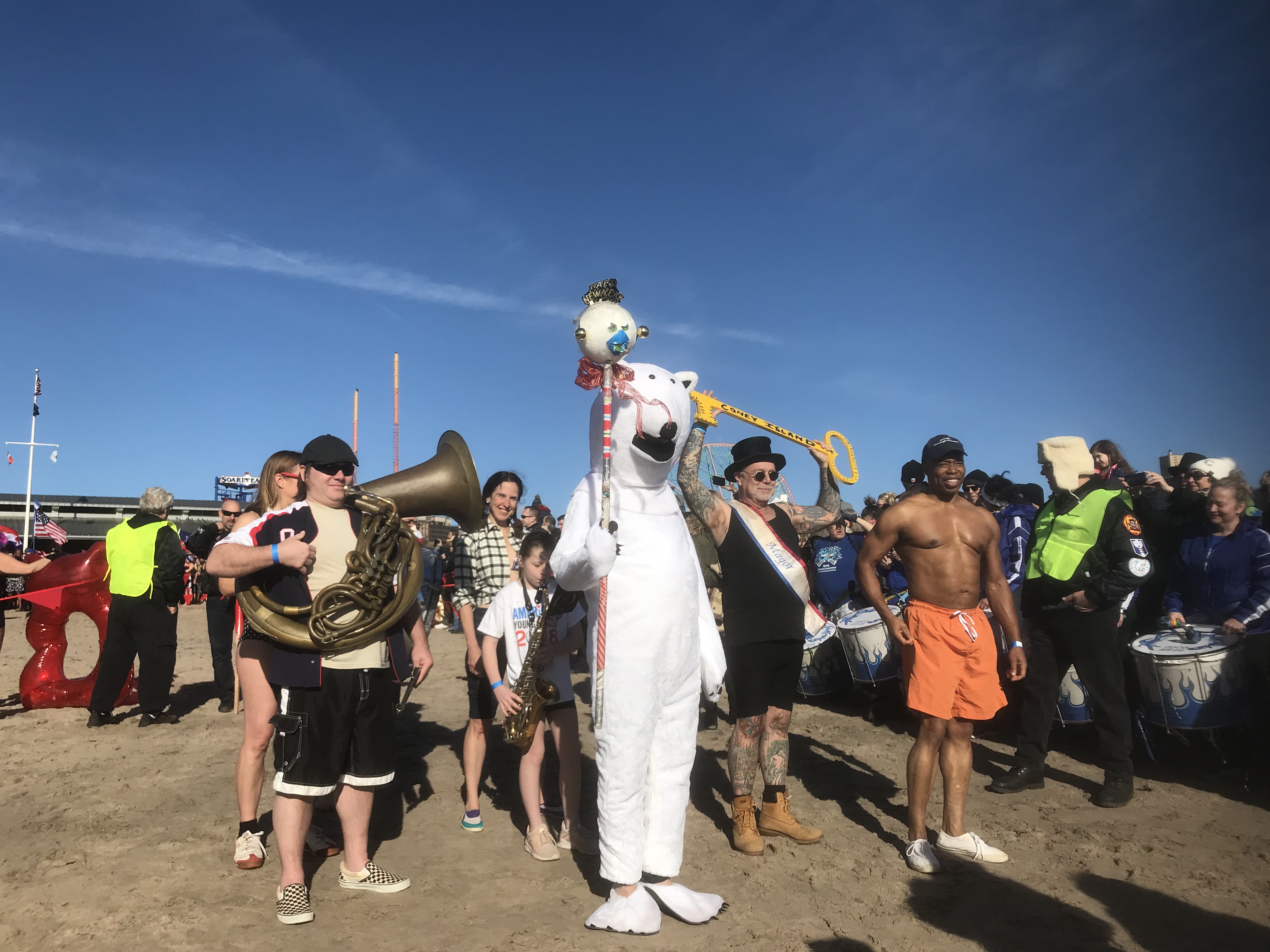 Brooklyn Borough President Takes The Polar Bear Plunge BKLYNER
