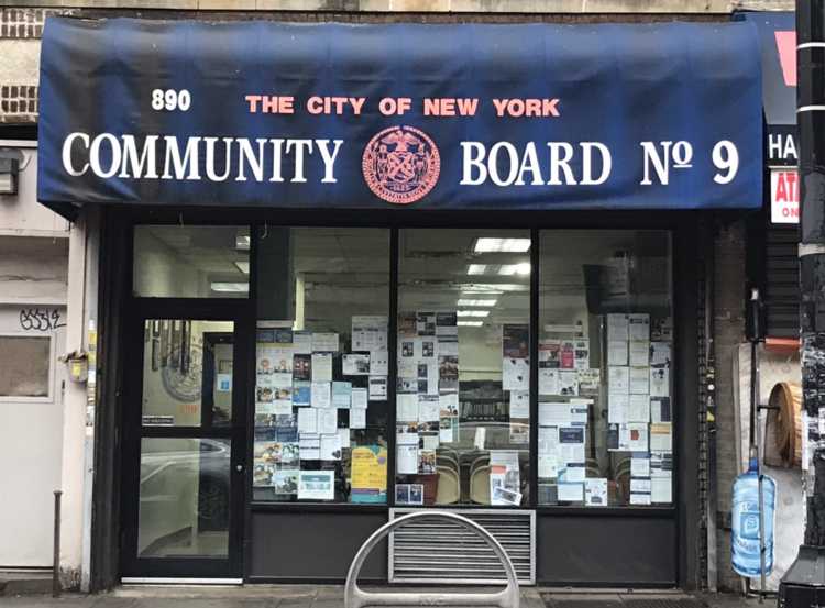 Community Board 9 at 890 Nostrand Ave. between Carroll and Presidents Streets. (Photo: Kadia Goba/Bklyner)