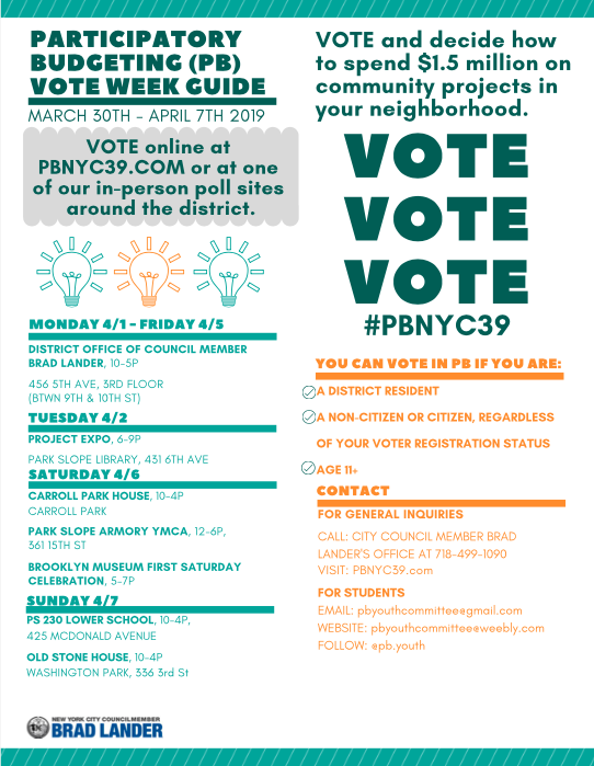 learn about the projects on district 39 participatory budgeting project
