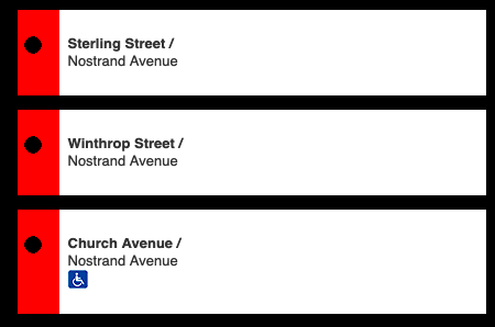2/5 Train Stations near Winthrop St.