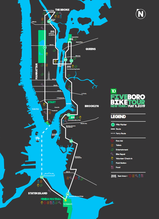 Five Boro Bike Tour Brooklyn Road Closures May 5th Bklyner