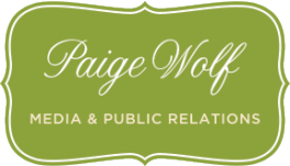 Logo for Paige Wolf Media & Public Relations