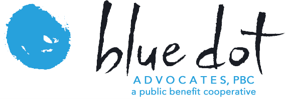 Logo for Blue Dot Advocates, PBC