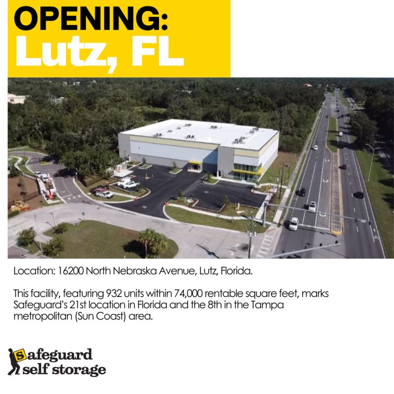 Construction Complete at Self Storage Facility in Lutz, Florida BLDUP