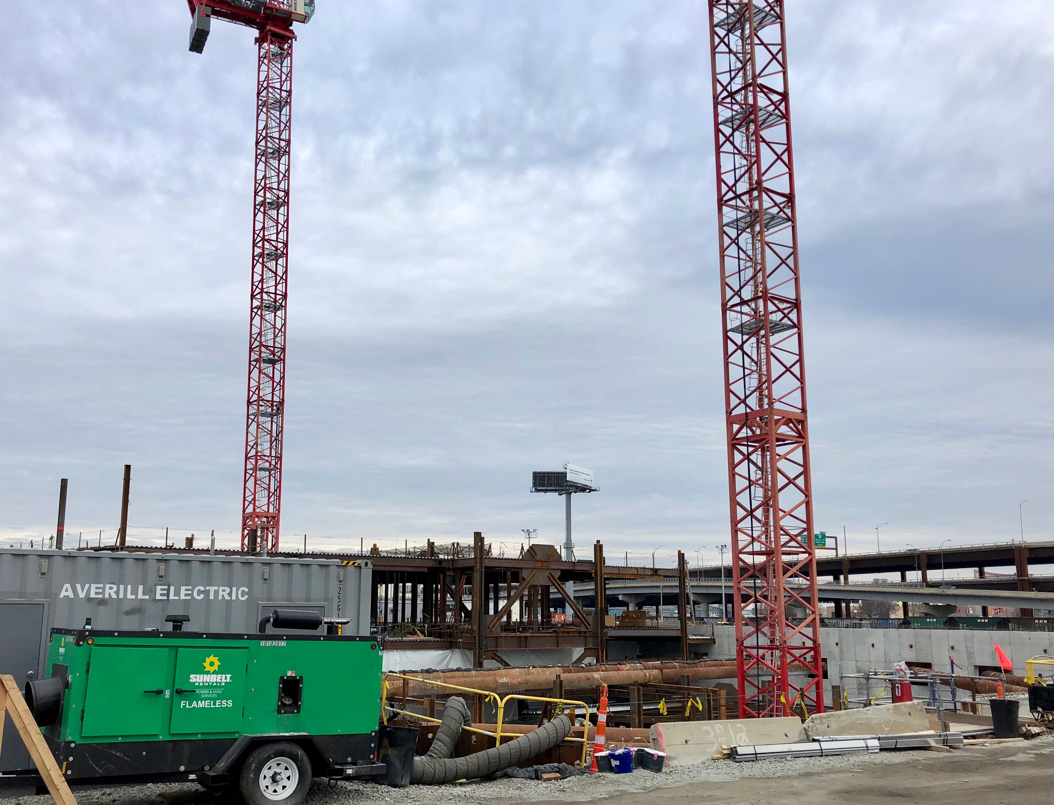 Steel Framing Underway for Future Sanofi Space at Cambridge Crossing