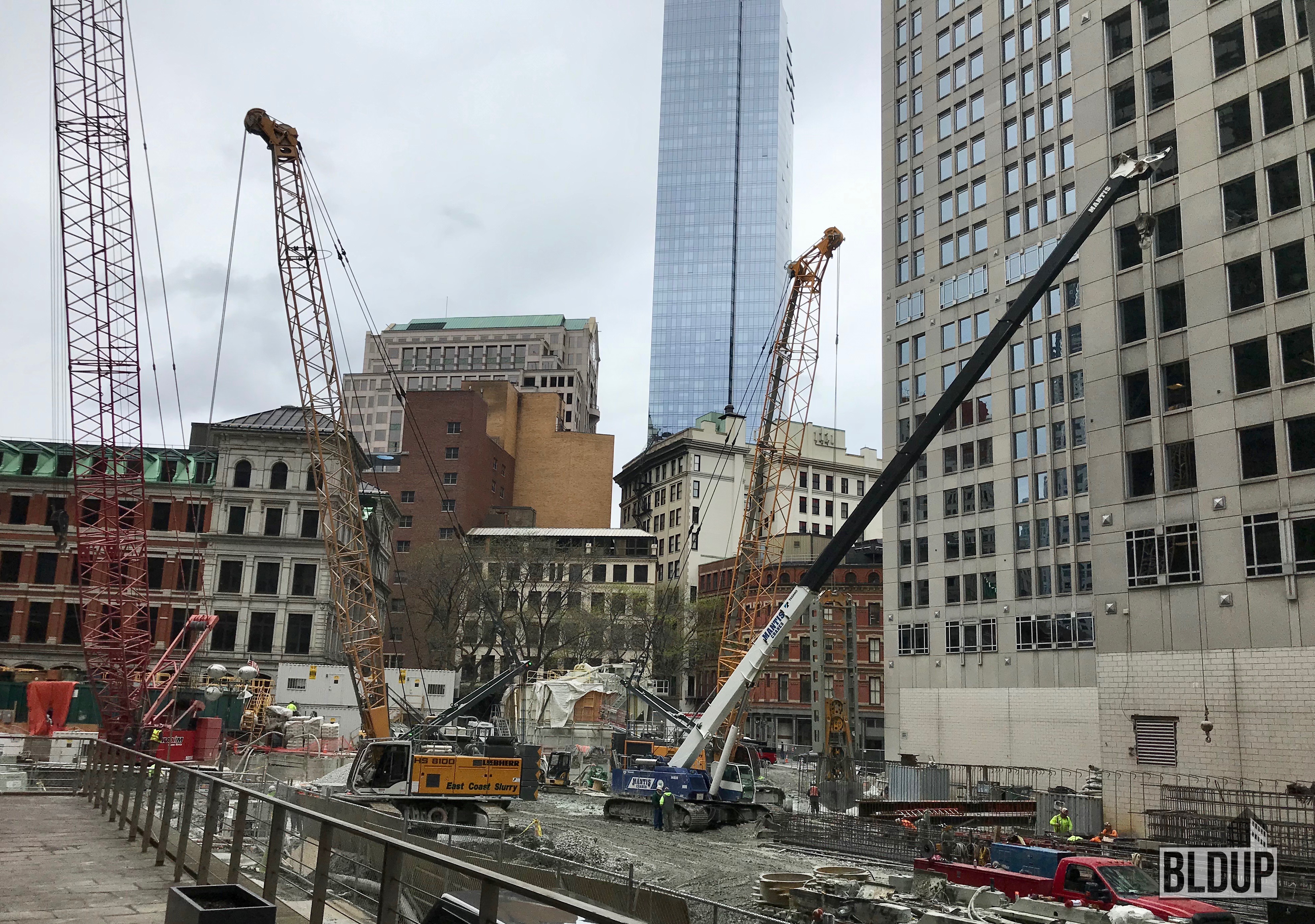 Work Continues on Slurry Walls for Winthrop Center BLDUP
