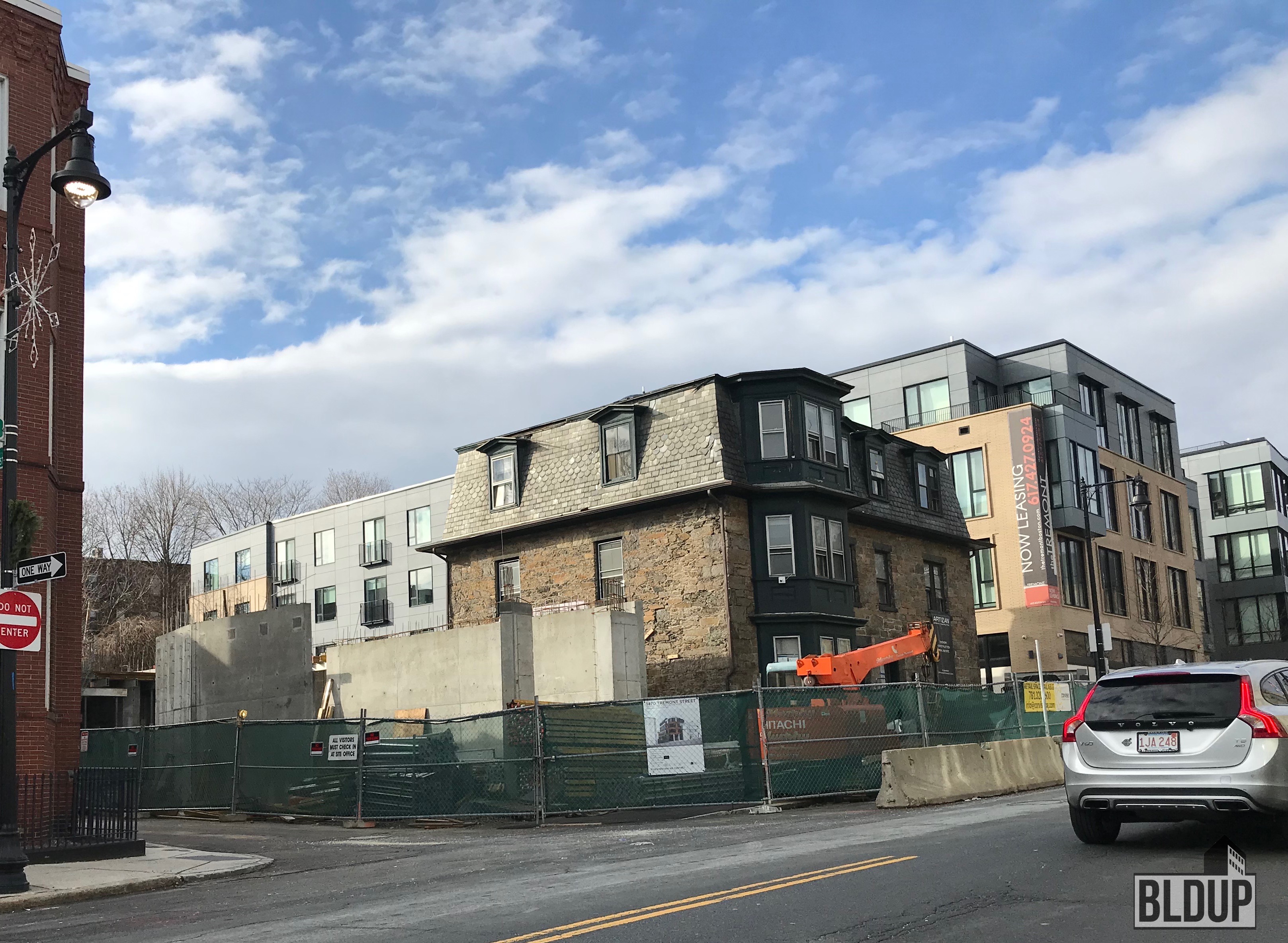 Construction Ongoing for 1470 Tremont in Mission Hill BLDUP