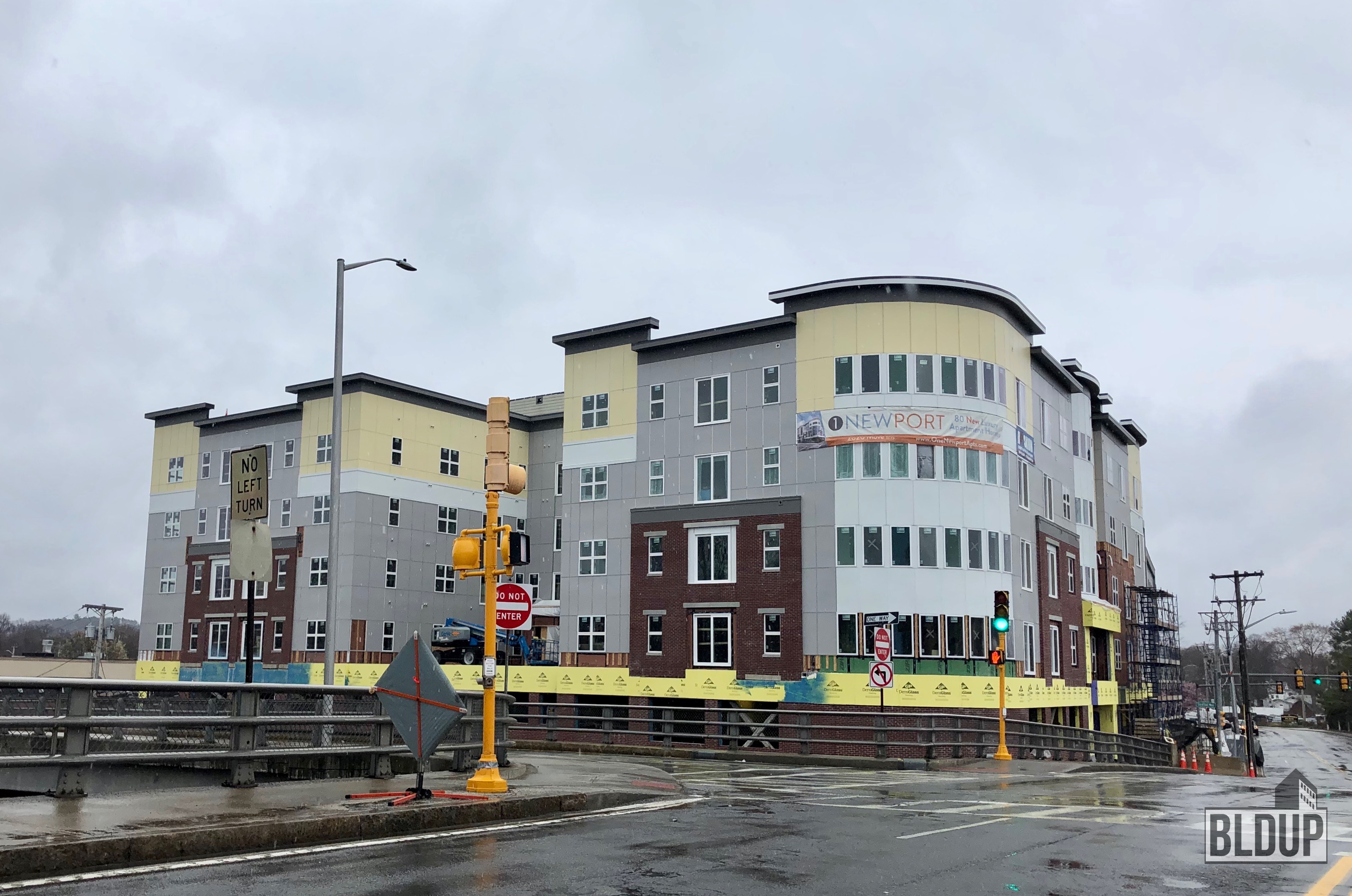 Facade Install Nearly Complete for One Newport in Quincy BLDUP