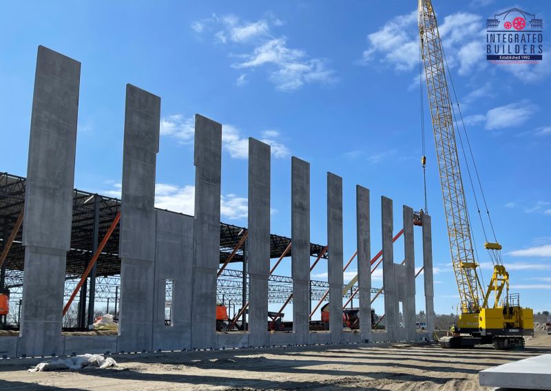 Integrated Builders Begin Install of Precast Walls for Home Depot